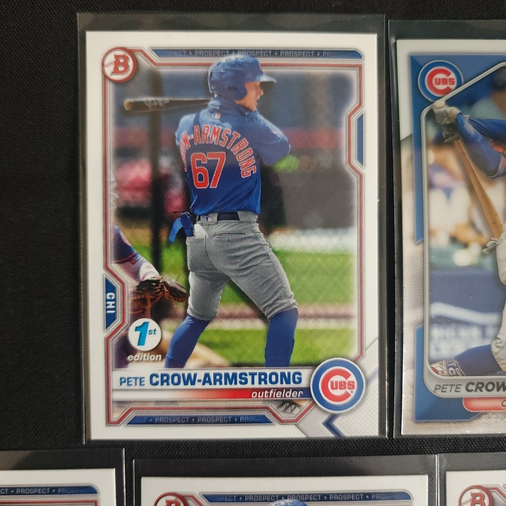 Pete Crow-Armstrong Bowman Rookie RC Cards 2021, 2024 - Picture 2 of 13